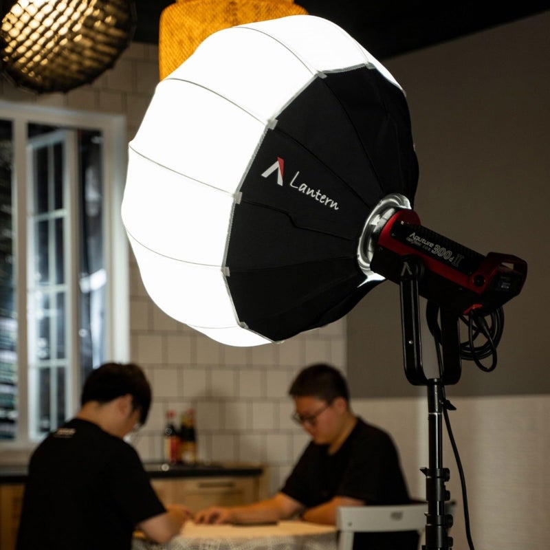Aputure Lantern Softbox with Skirt 65cm/26inch Soft Light Modifier Compatible with Bowens Mount Light for Aputure 300D Mark II 600D 300c 80c - Image 5